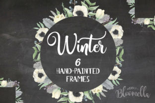 6 Watercolour Winter Festive Leaf Illustrations