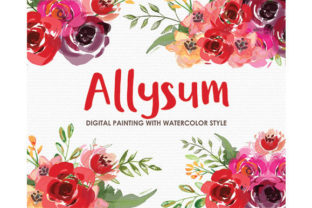 Allysum Watercolor Floral Style & Illustrations