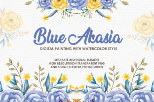 Blue Akasia Watercolor Floral Style Review