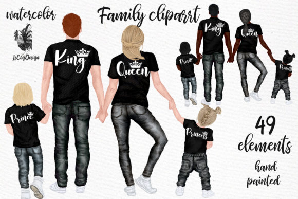 Family Clip Art Parents Clipart Kids Illustrations