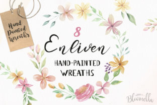 Floral Wreath 8: Watercolour Wedding Illustrations