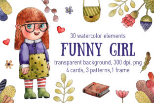 Funny Girl Watercolor Set Illustrations Review
