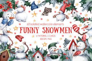 Funny Snowmen Illustrations for Branding