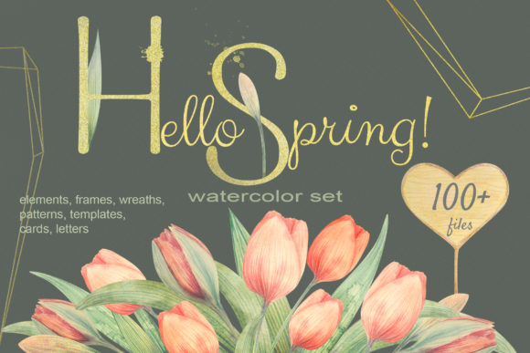 Hello Spring Watercolor Tulip Set Review