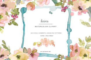 Watercolor Soft Blush and Lemon Floral Clipart Review