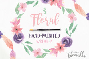 Watercolour Floral Wreaths Clipart Review