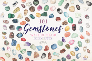 Watercolour Gemstones Illustrations Review